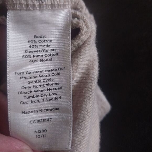 Talbots Lightly Marbled Tan Women's Open Cardigan - Picture 5 of 5